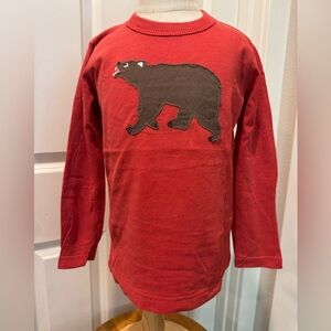 Mini Boden 4-5Y Long Sleeve shirt Bear
